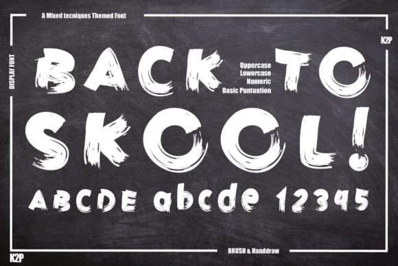 Back to Skool Font for Eye-Catching Campaigns
