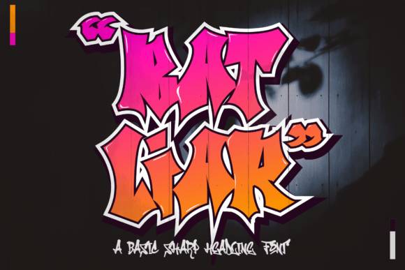 Bat Liar Font for Handmade and Commercial Craft Projects