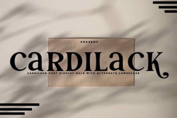 Cardilack: A Luxurious Display Font for Modern Campaigns