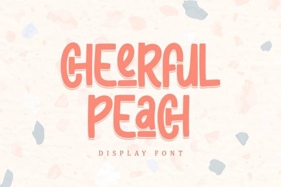 Cheerful Peach Font for Handmade Projects