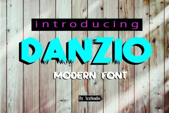 Danzio: A Bold Display Font for Handmade Creations