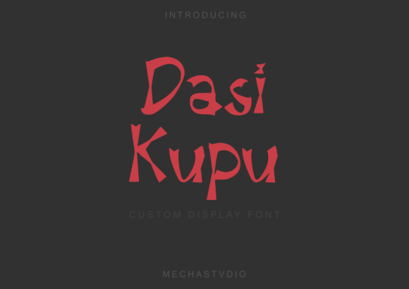 Dasi Kupu: A Cool Display Font for Modern Branding