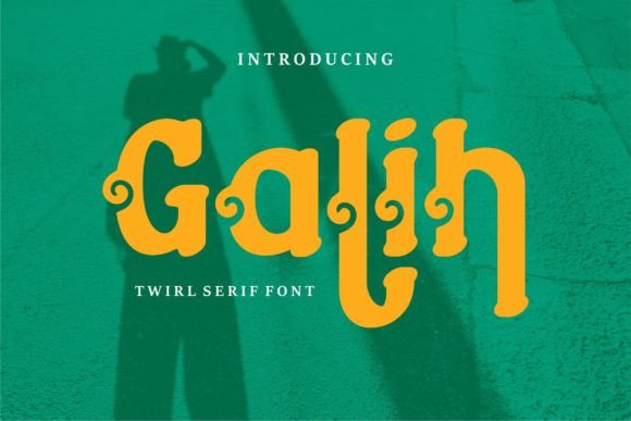 Galih: A Modern Display Font for Editorial Elegance