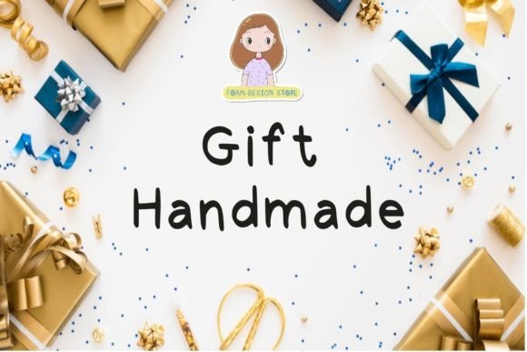 Gift Handmade: A Versatile Display Font for Editorial Design