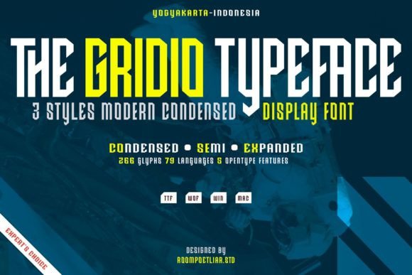 Gridio Font for a Bold and Professional Brand Identity