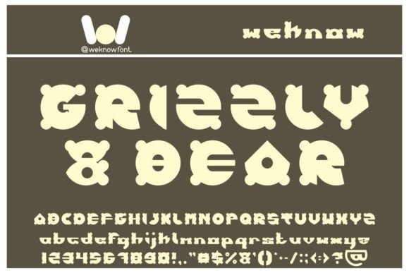 Grizzly and Bear: A Fun Font for Business Branding
