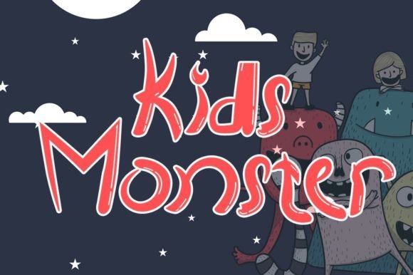 Kids Monster Font for Branding Projects