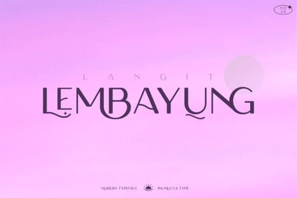Langit Lembayung: A Modern Typeface for Bold Campaigns