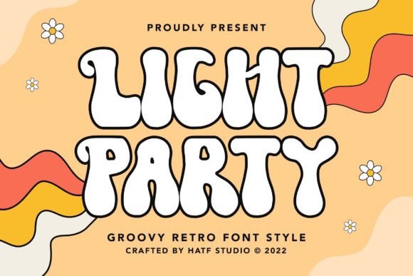 Light Party: A Groovy Retro Font for Digital Branding