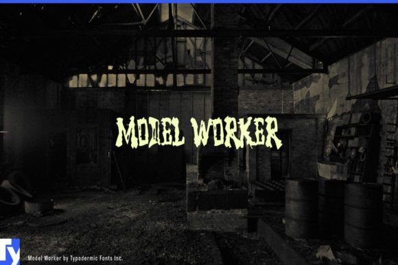 Model Worker: A Quirky Display Font for Editorial Design