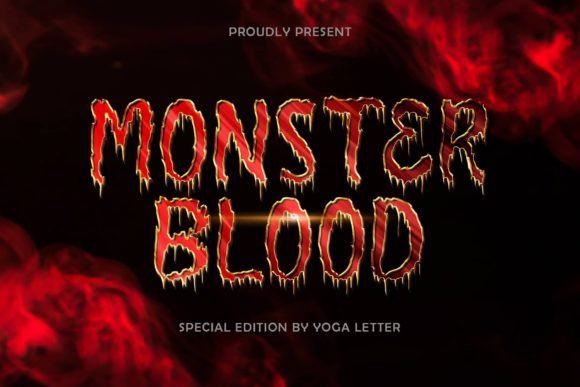 Monster Blood Font for Editorial Projects