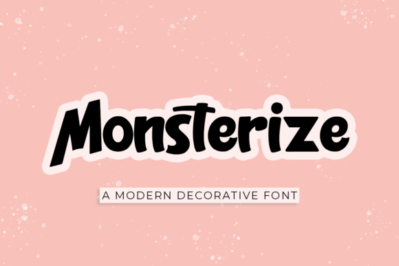 Monsterize Font for Handmade and Commercial Projects