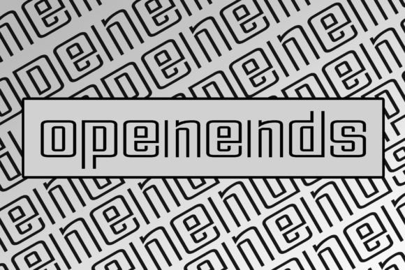 Open Ends Font for Bold Digital Branding