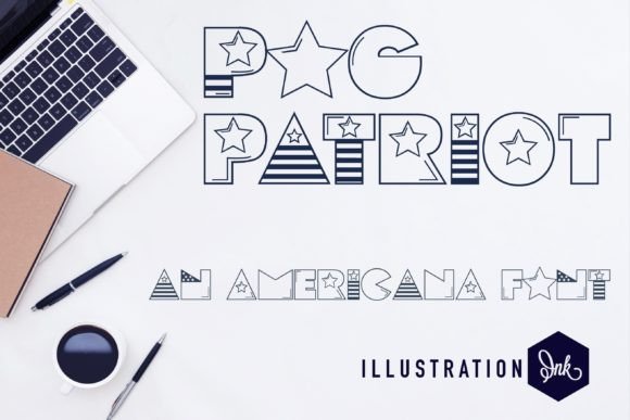 Pog Patriot Font for Handmade Creations
