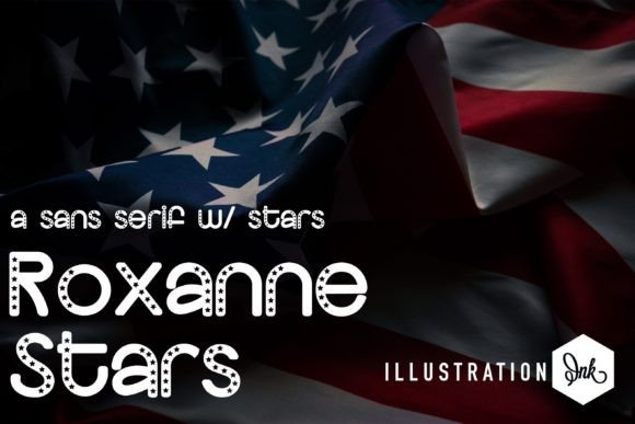 Roxanne Stars Font for Handmade Creations