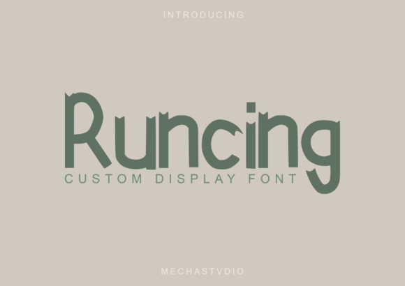 Runcing: A Bold Display Font for Digital Marketing