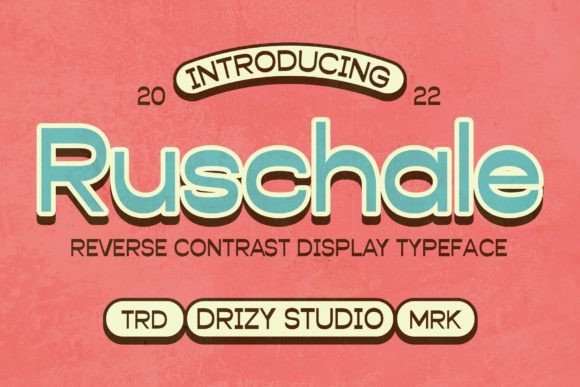 Ruschale: A Playful Display Font for Creative Branding
