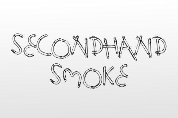 Second-hand Smoke: A Whimsical Display Font for Creative Campaigns