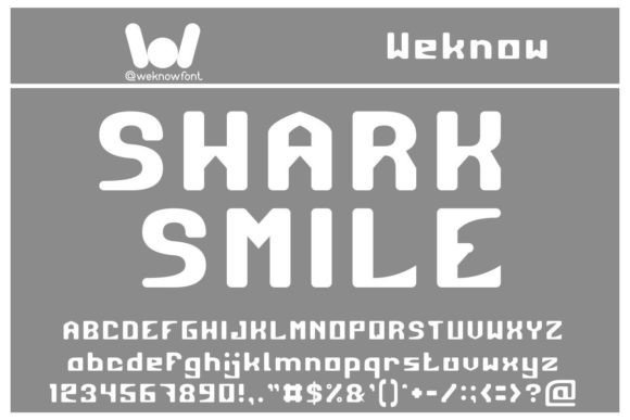 Shark Smile: A Modern Display Font for Handmade Creations